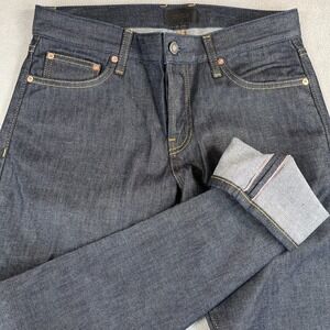 NWT DSTLD Jeans Mens 29x30 Skinny Slim Raw Selvedge Denim Button Fly Made Turkey